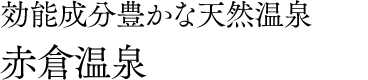 効能成分豊かな天然温泉 赤倉温泉